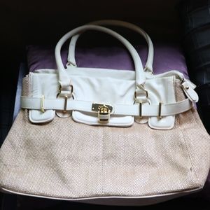 Aldo Tan and White summer purse(last chance)